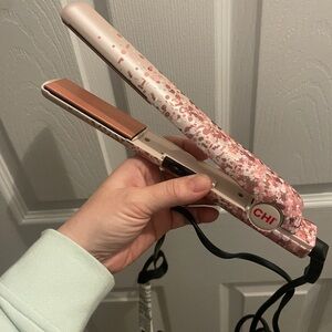 CHI Professional Pink Metallic 1” Hair Straightener flat iron